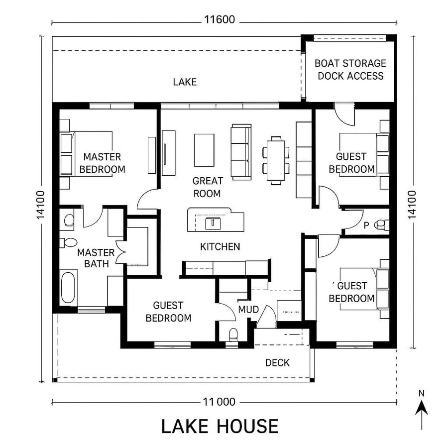 lake house floor plans inspiration 1