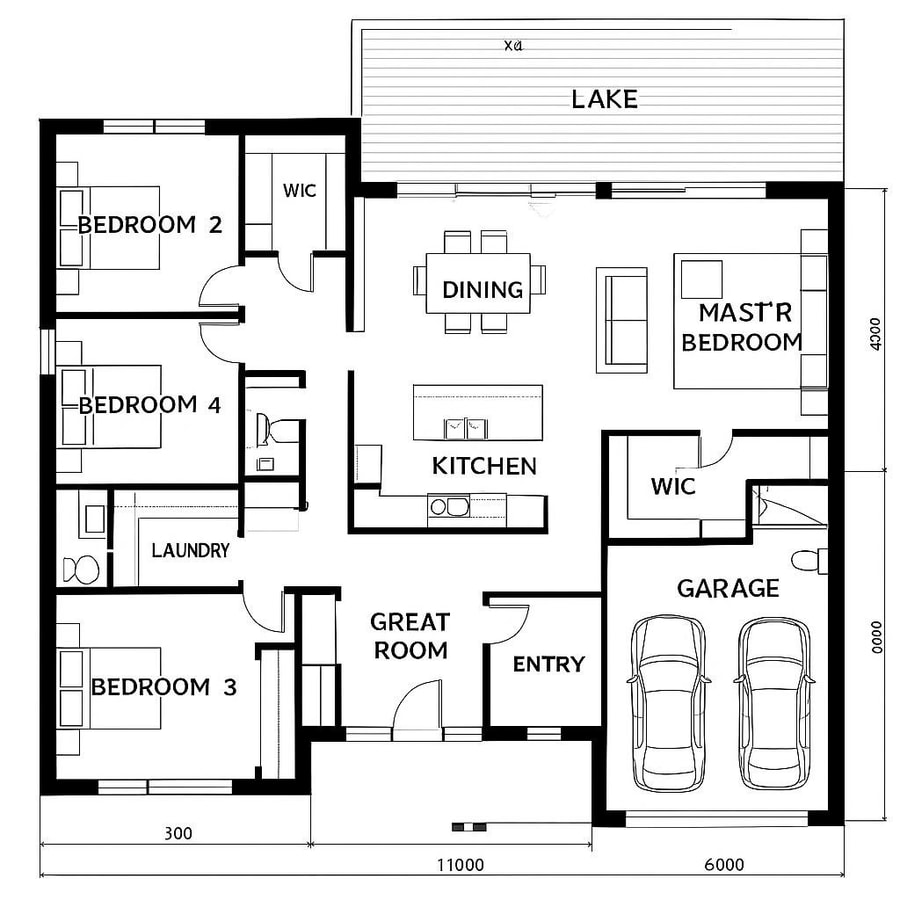 lakefront homes floor plans inspiration 2