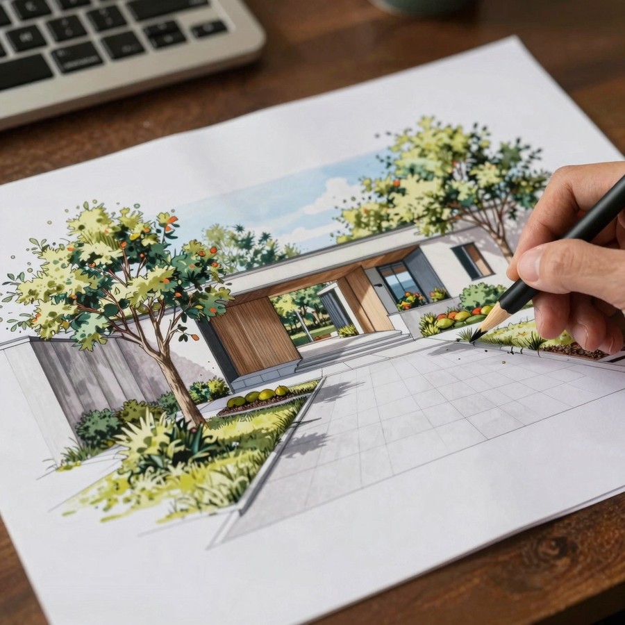 landscape design drawing