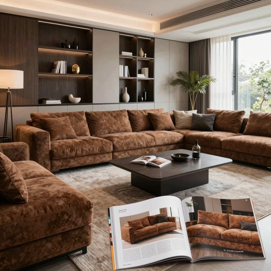 living room color ideas with brown couches inspiration 3