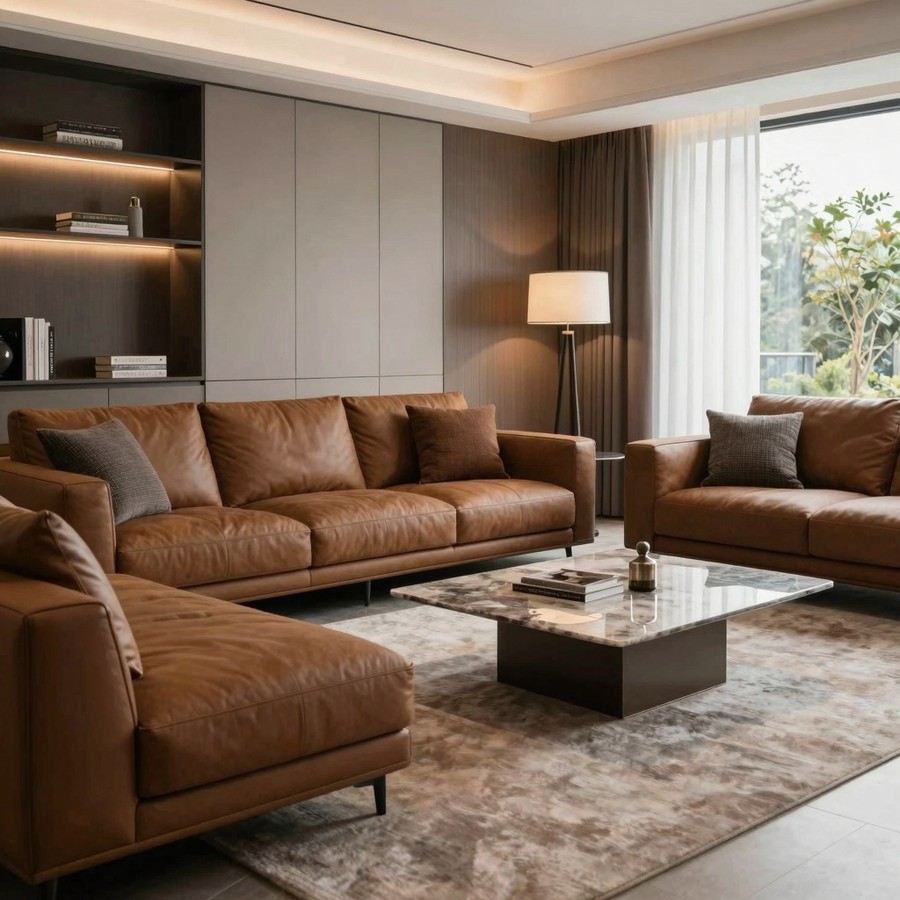 living room color ideas with brown couches inspiration 4