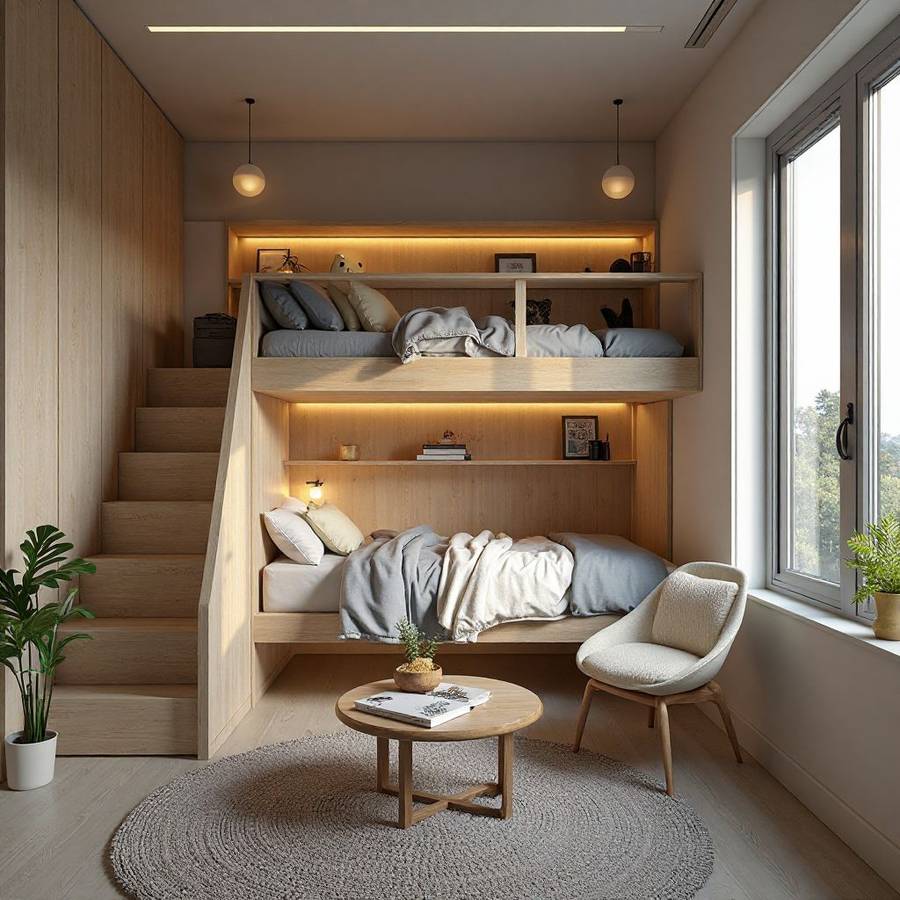 loft bed dorm room ideas inspiration 1