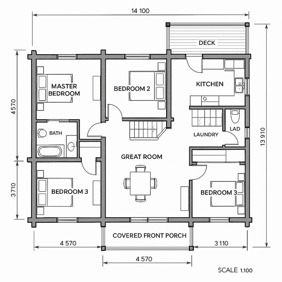 log home floor plans