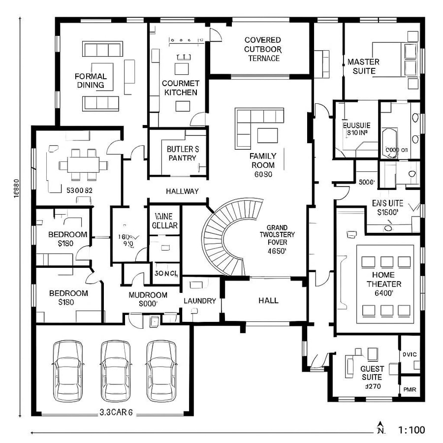 mansion floor plan inspiration 1
