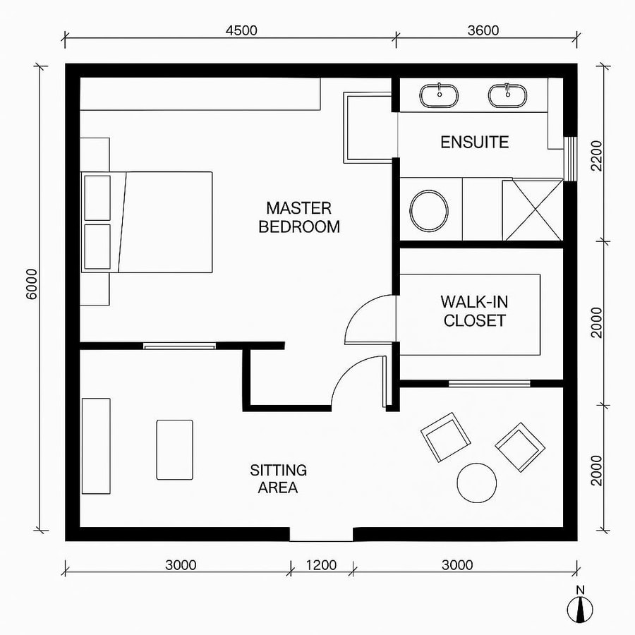 master bedroom floor plans inspiration 1