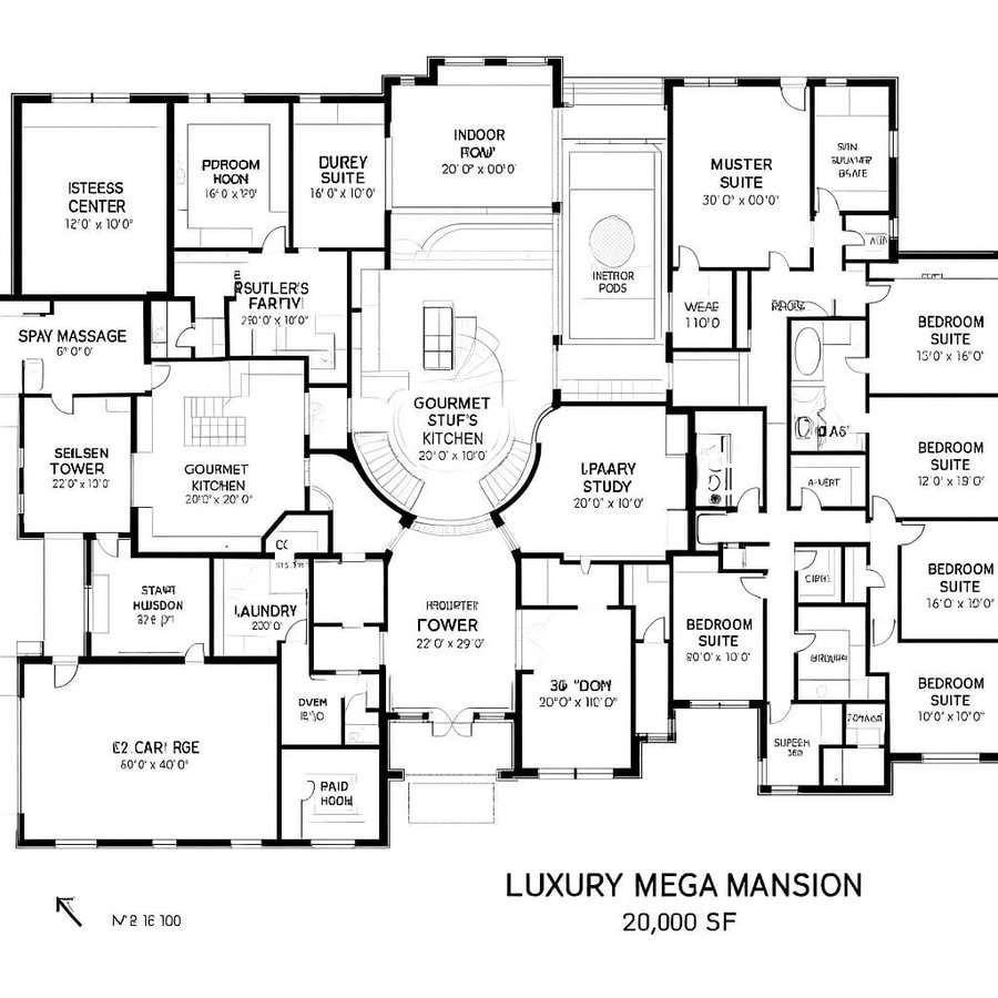 mega mansion floor plans inspiration 1