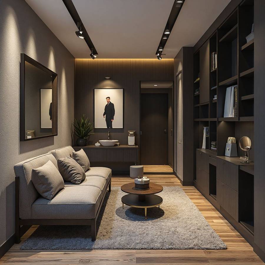 Men's Room Design Ideas Ideas & Designs | RemodelAI