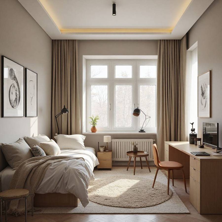 minimalist dorm room ideas inspiration 4