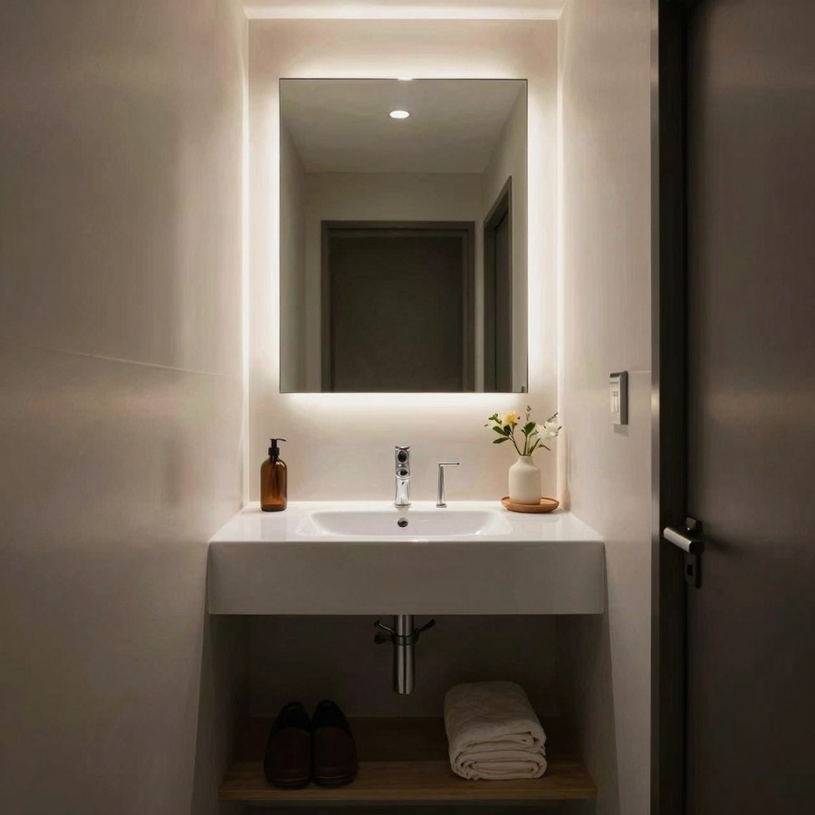 modern powder room ideas inspiration 1