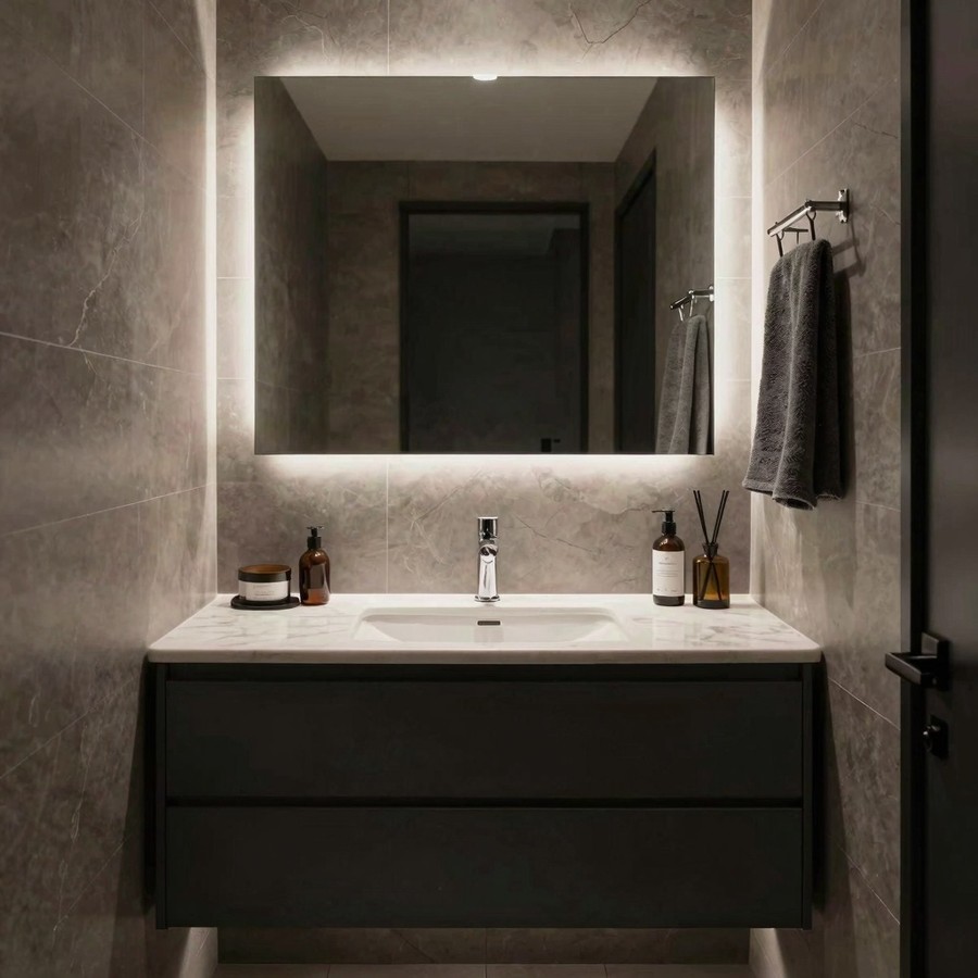 modern powder room ideas inspiration 2