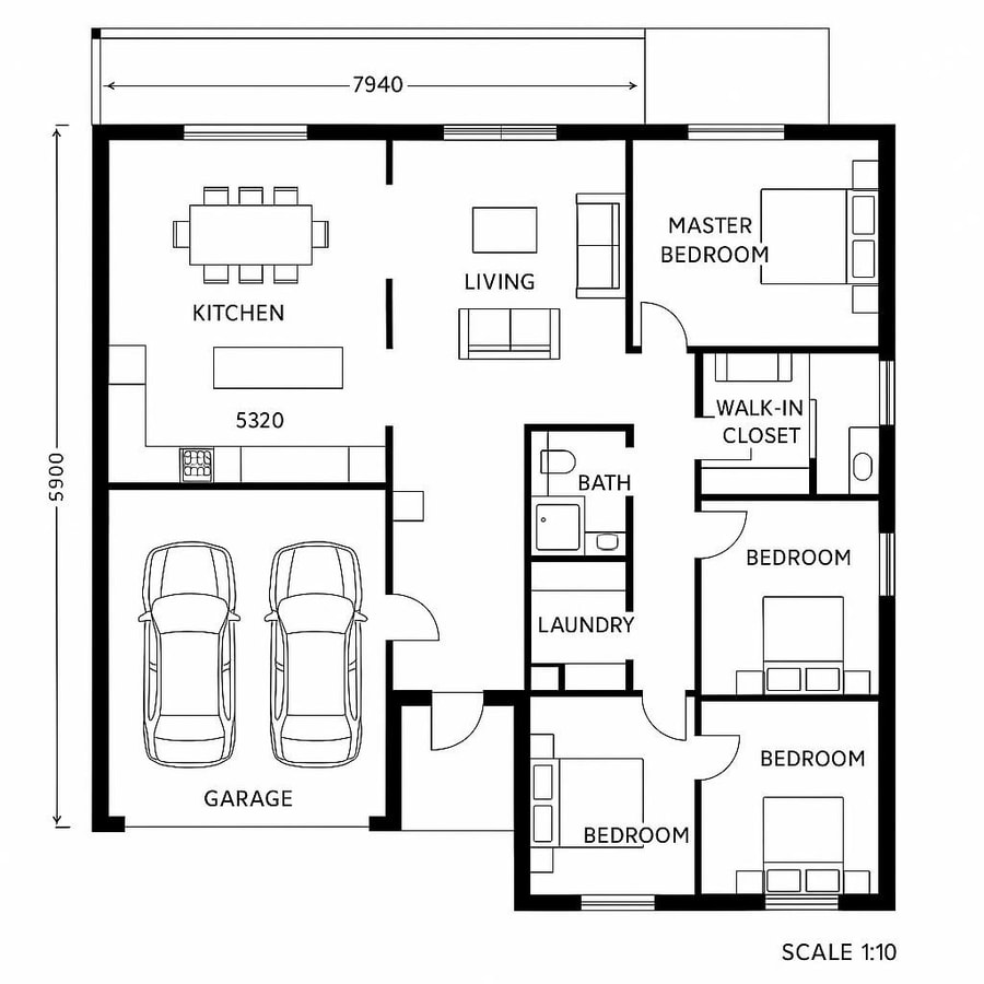 modern single floor house plans inspiration 5