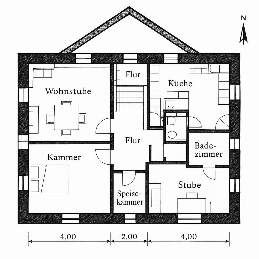 old german house floor plan inspiration 1