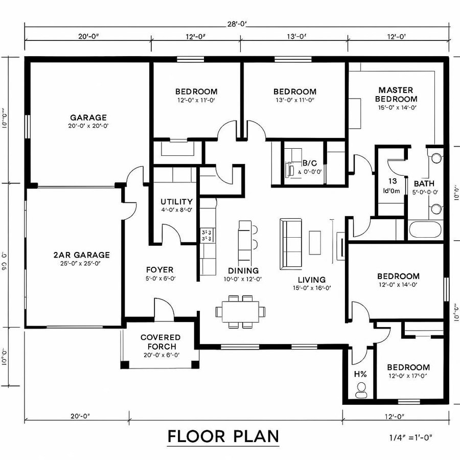 one story house floor plans inspiration 2