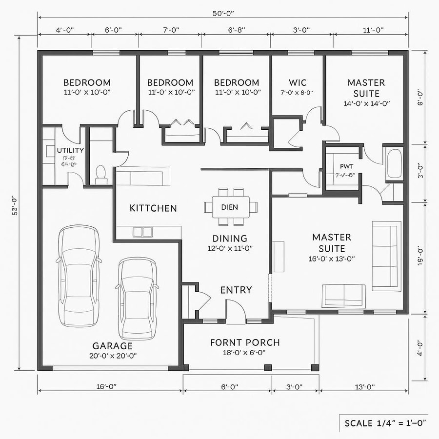 one story house floor plans inspiration 5