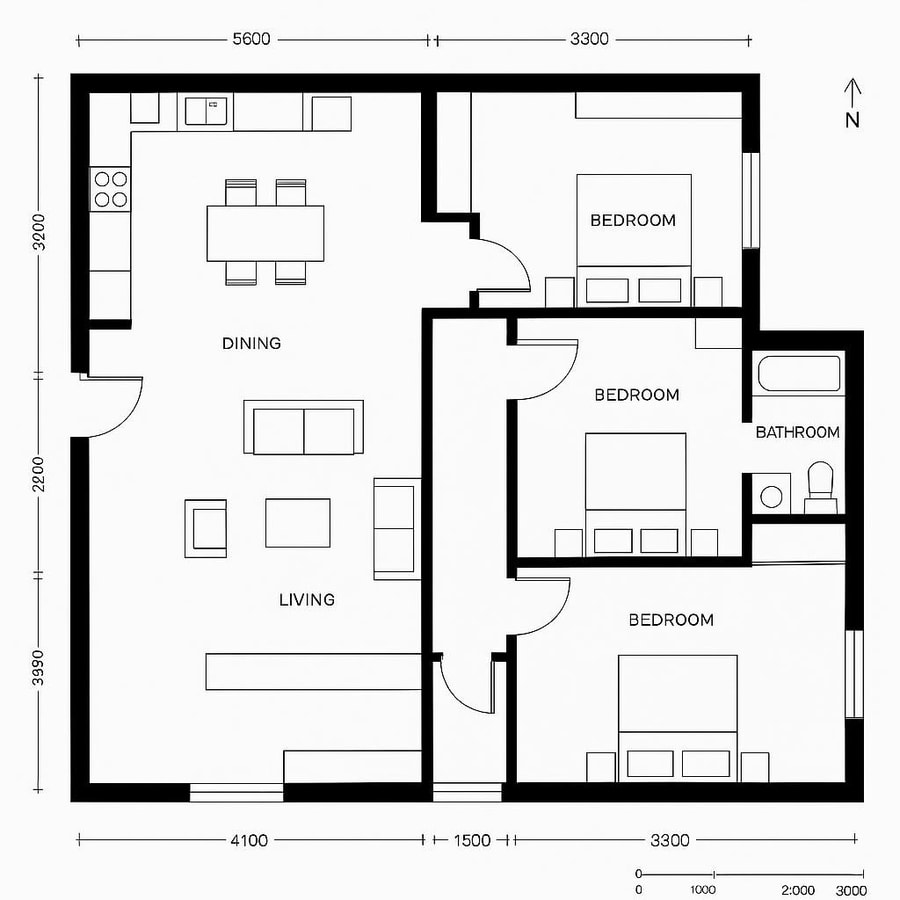 open floor plan home designs