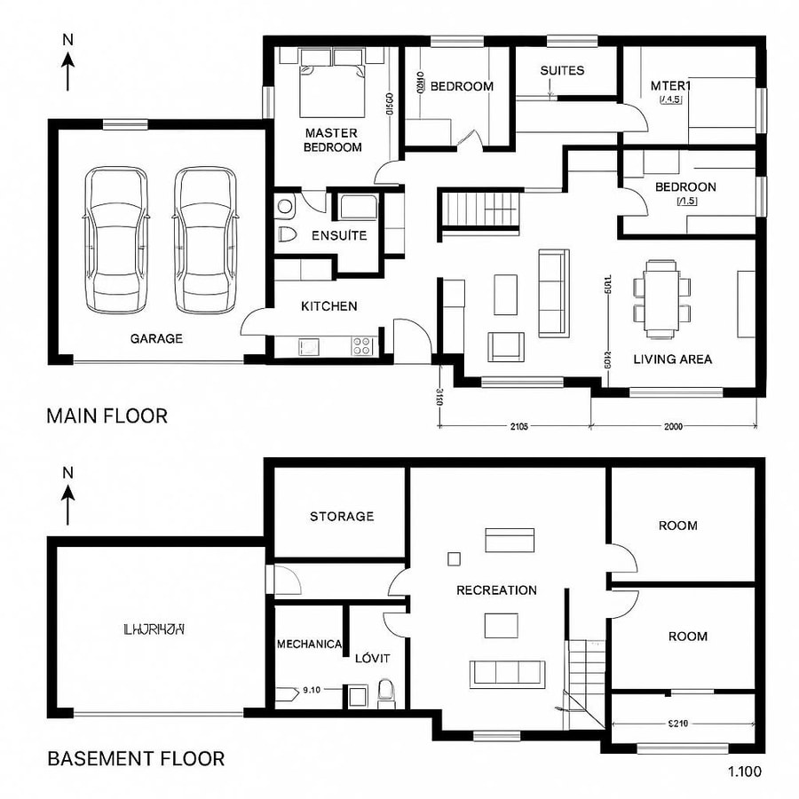 ranch floor plans with basement inspiration 2