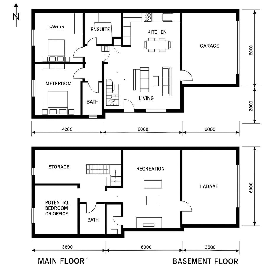 ranch floor plans with basement inspiration 3