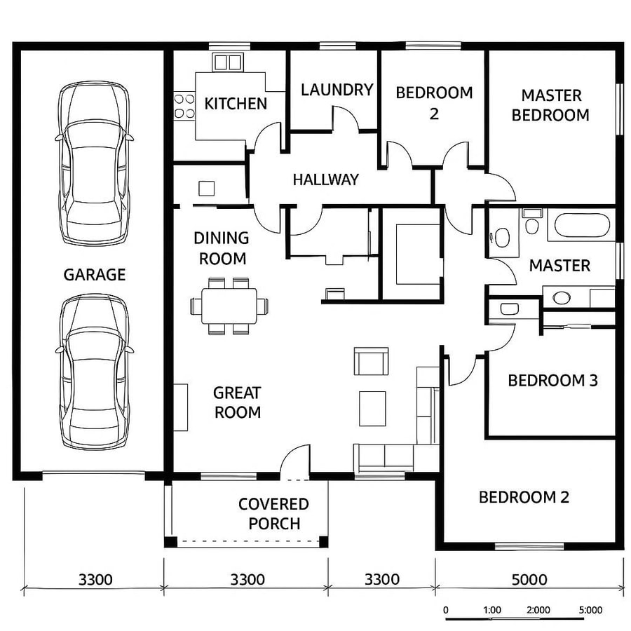 ranch home plans with open floor plan