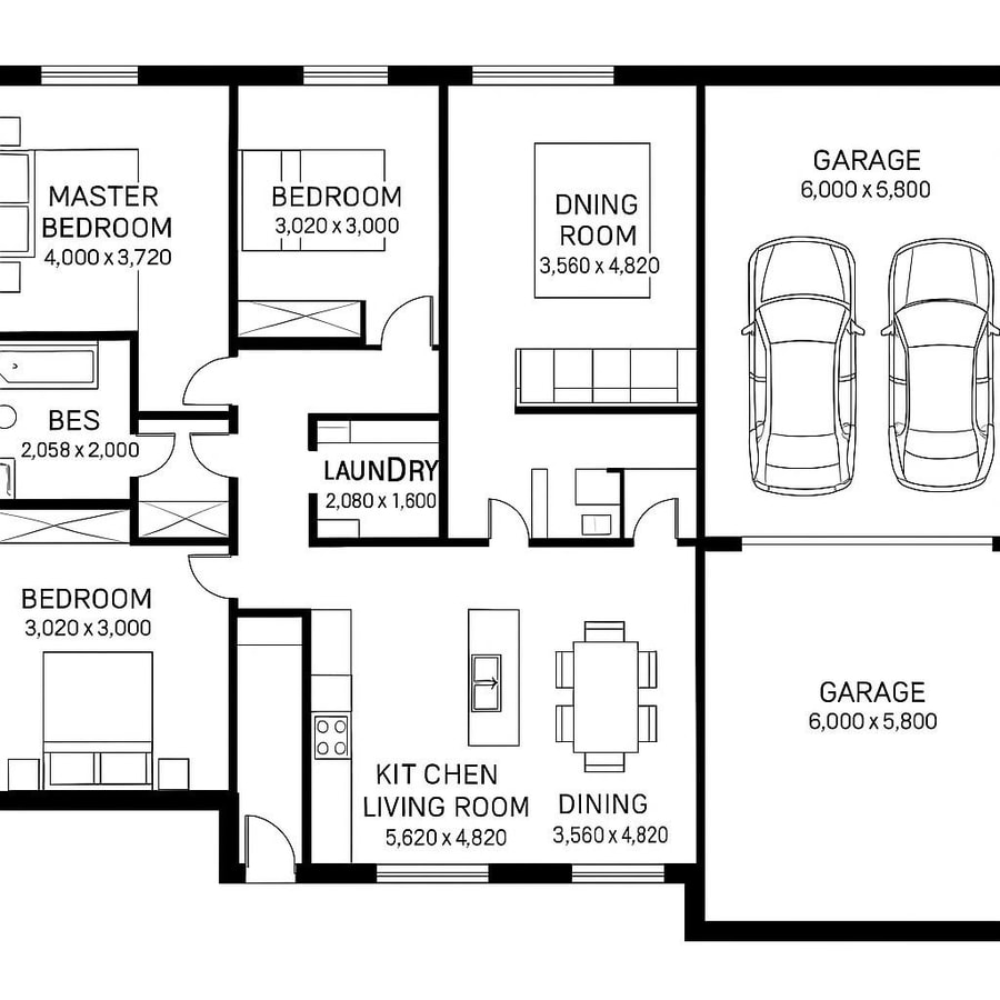 ranch house floor plan inspiration 2