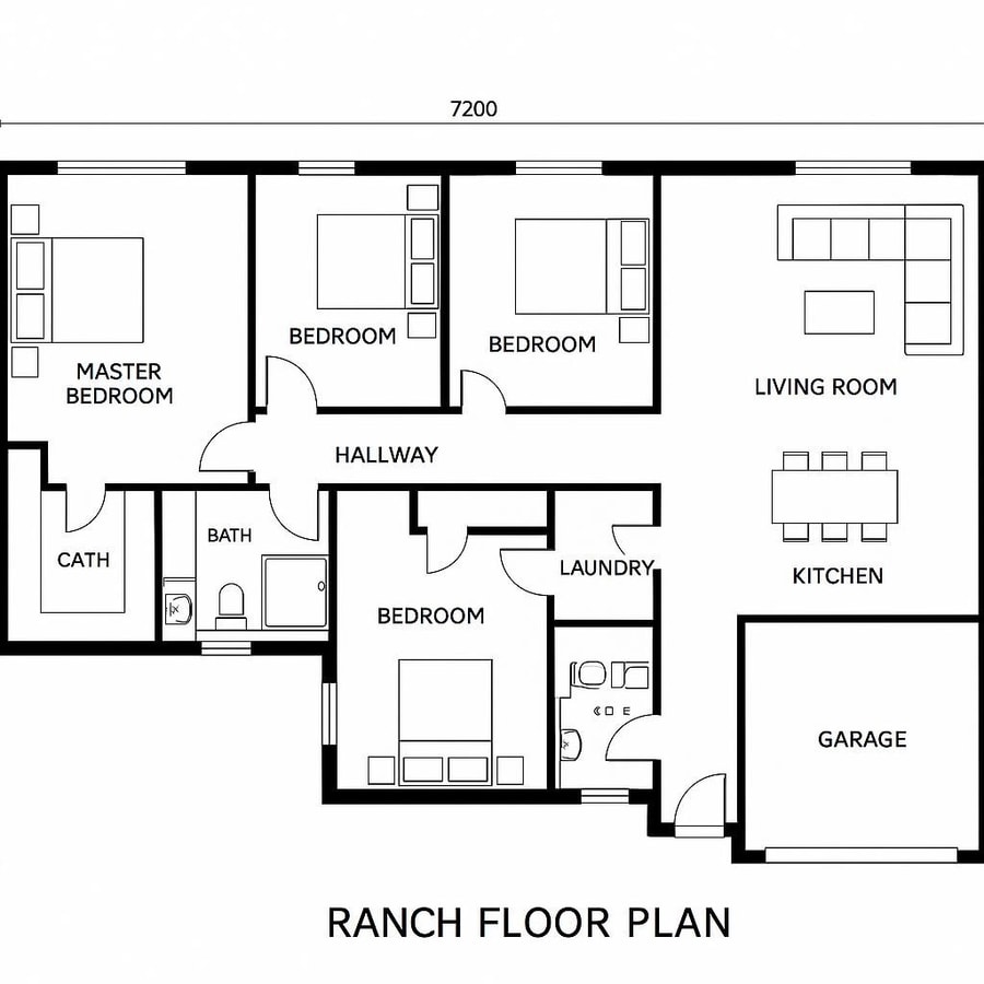 ranch house floor plan inspiration 3