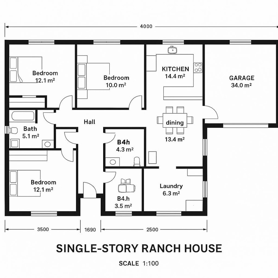 ranch style house floor plans inspiration 3