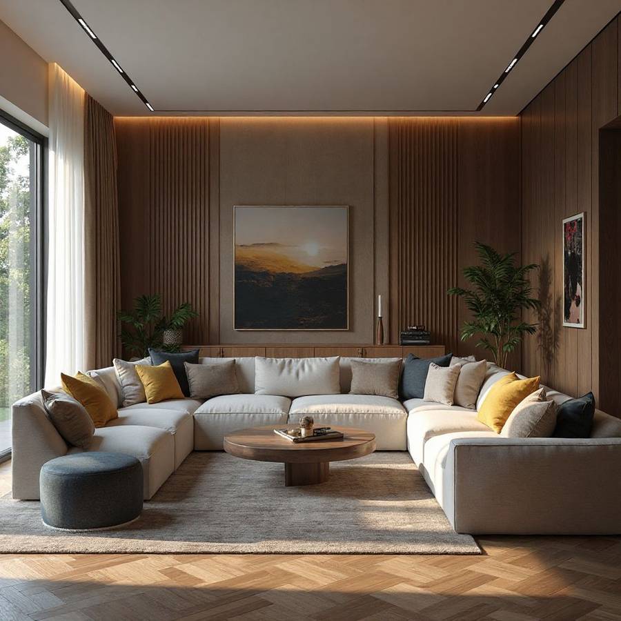 Rich Luxury Living Room Ideas & Designs | RemodelAI