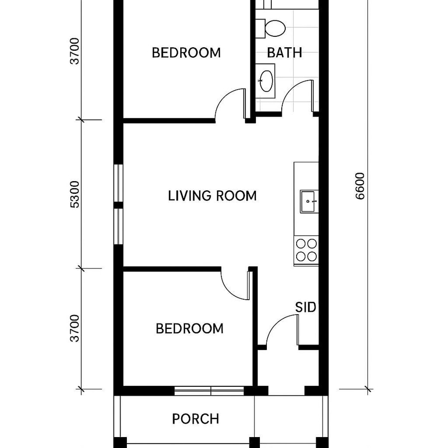 shotgun house floor plan inspiration 2