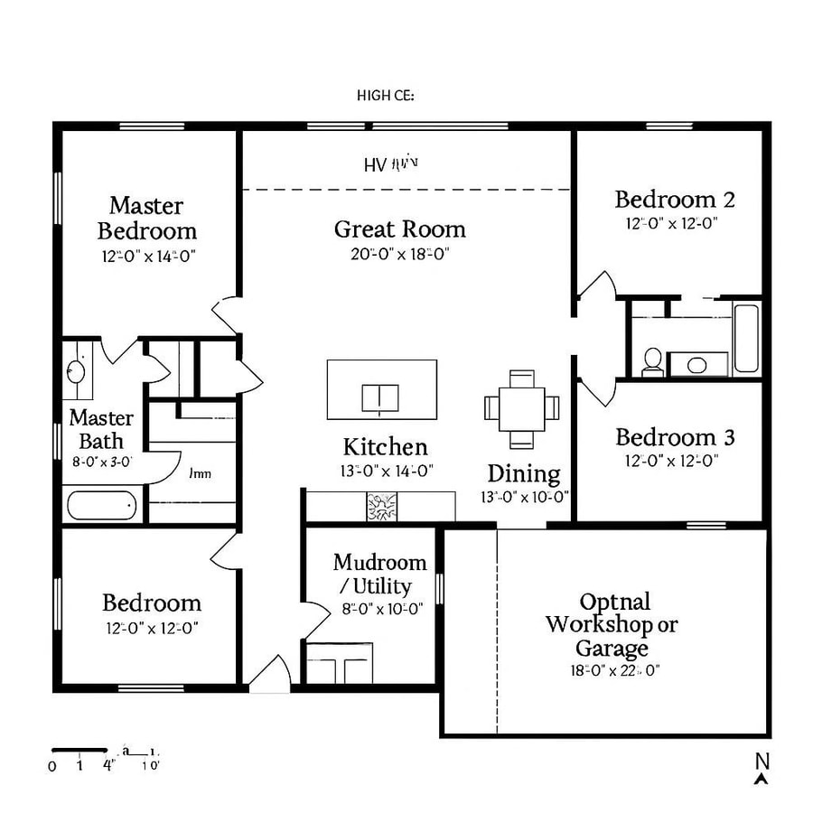 simple barndominium floor plans inspiration 4