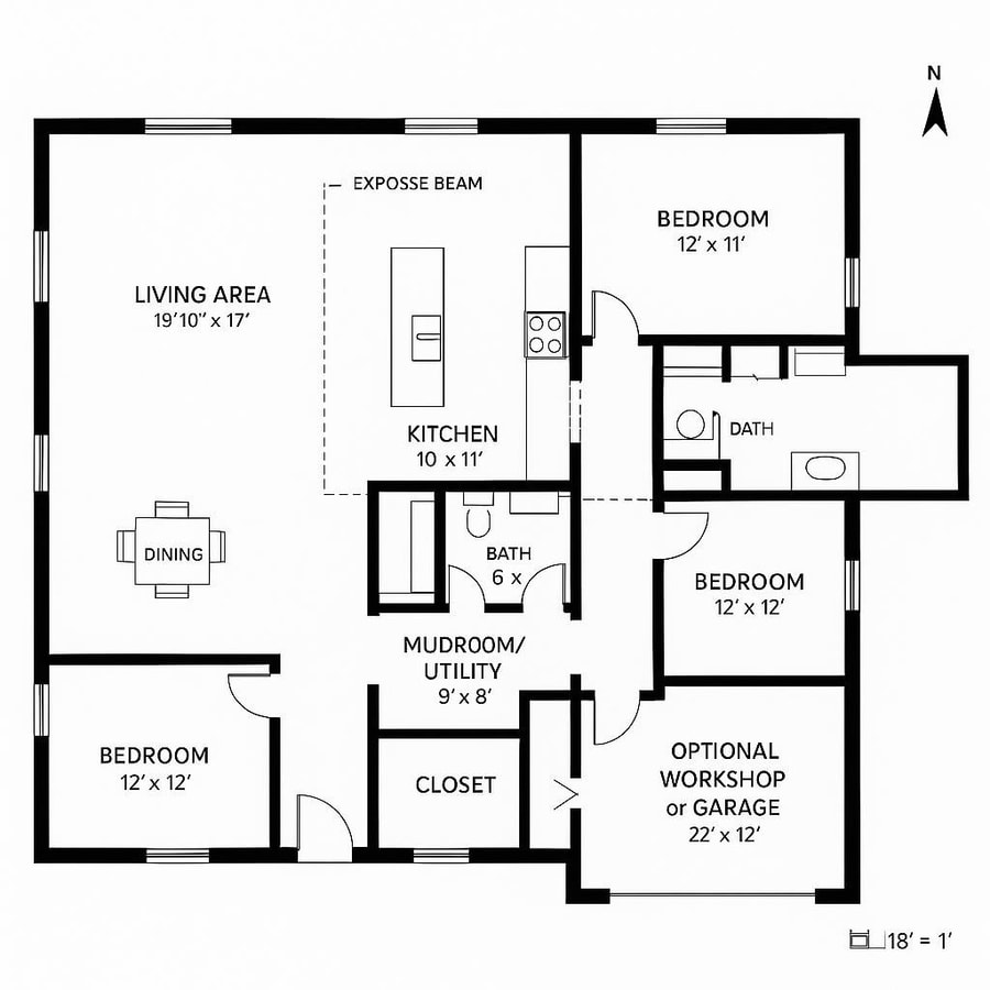 simple barndominium floor plans inspiration 5