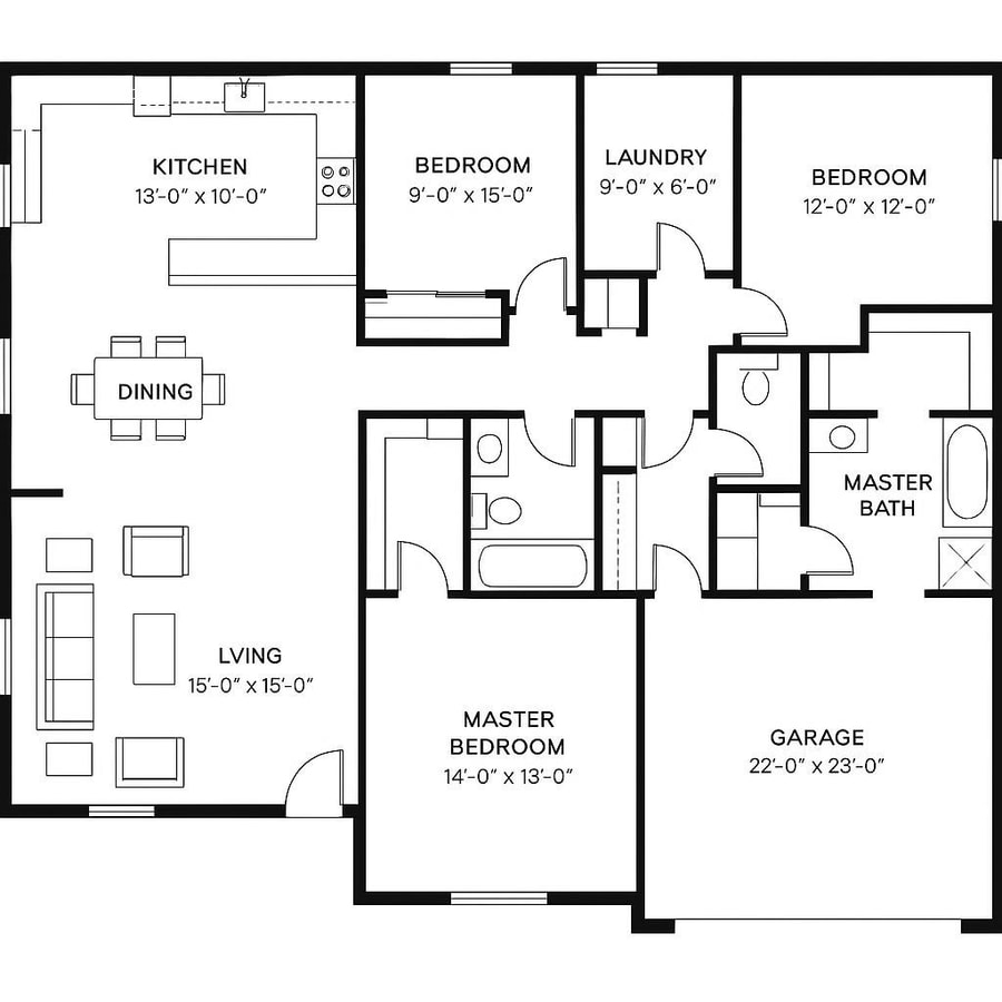 single story house floor plans inspiration 2