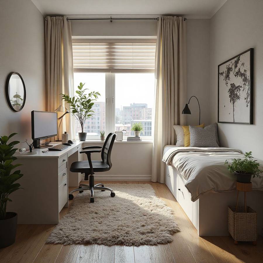 small dorm room layout ideas inspiration 5