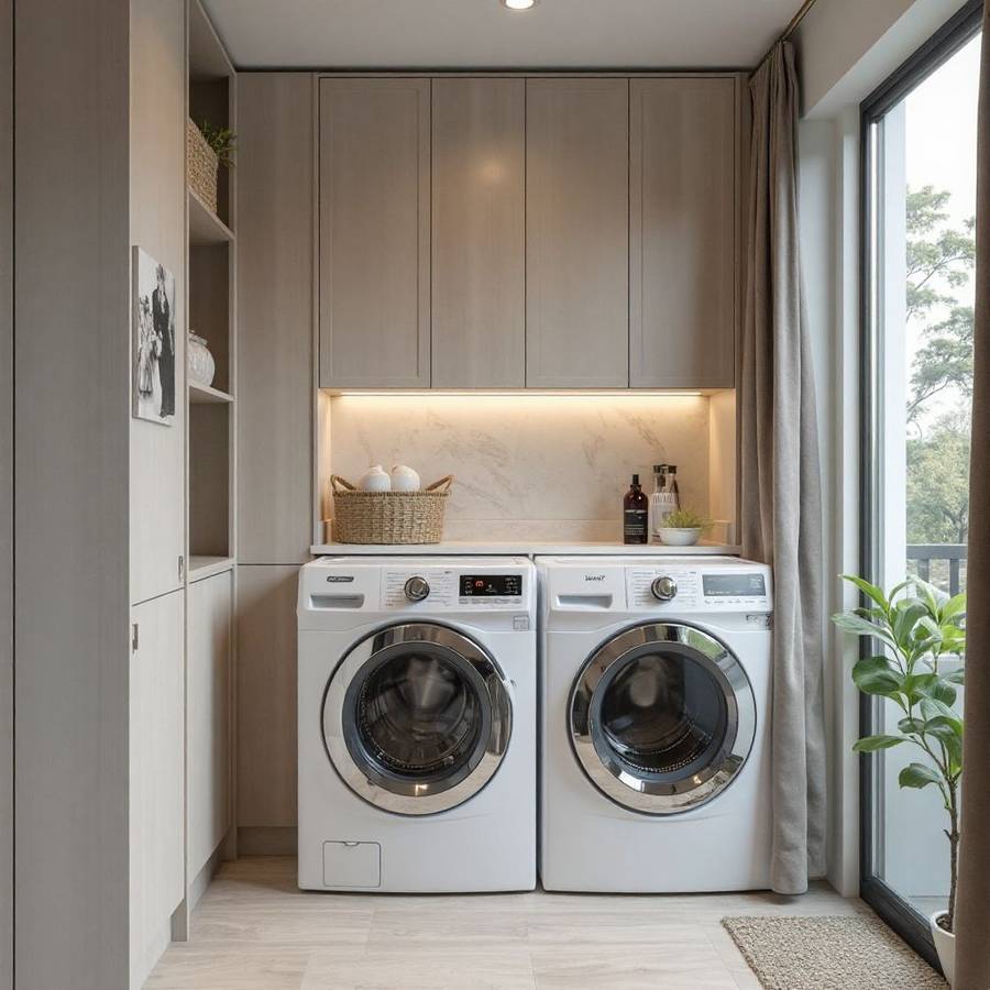 small laundry room ideas with top loading washer inspiration 1