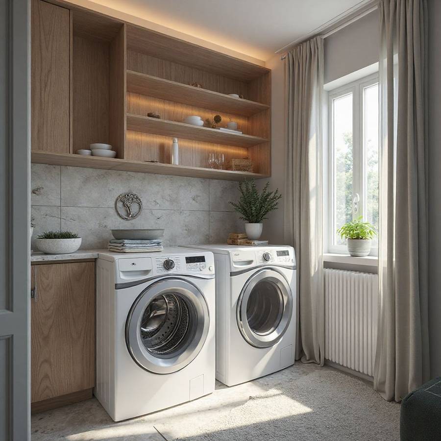 small laundry room ideas with top loading washer inspiration 3