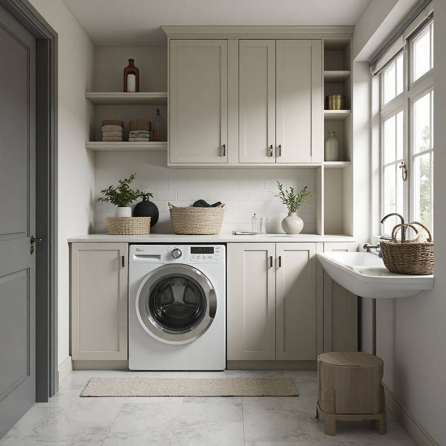 small laundry room ideas with top loading washer inspiration 4