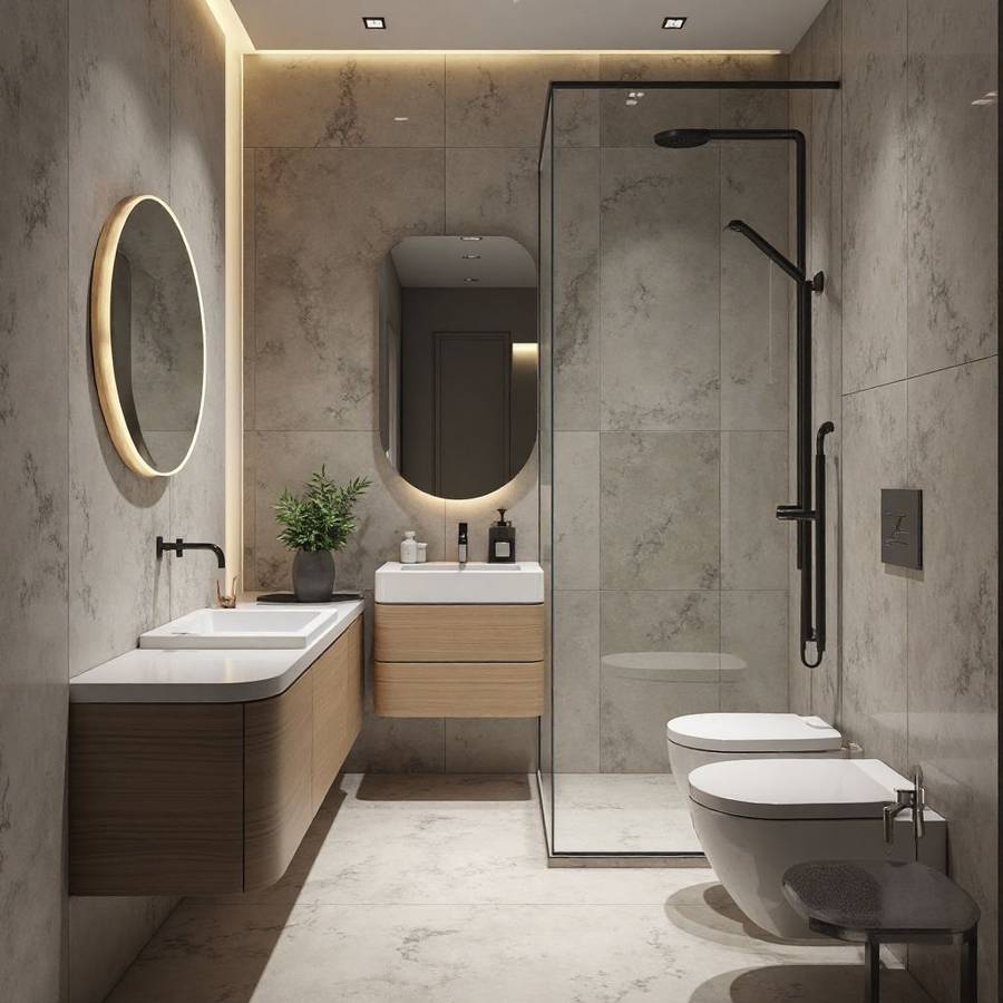 small powder room design ideas inspiration 4