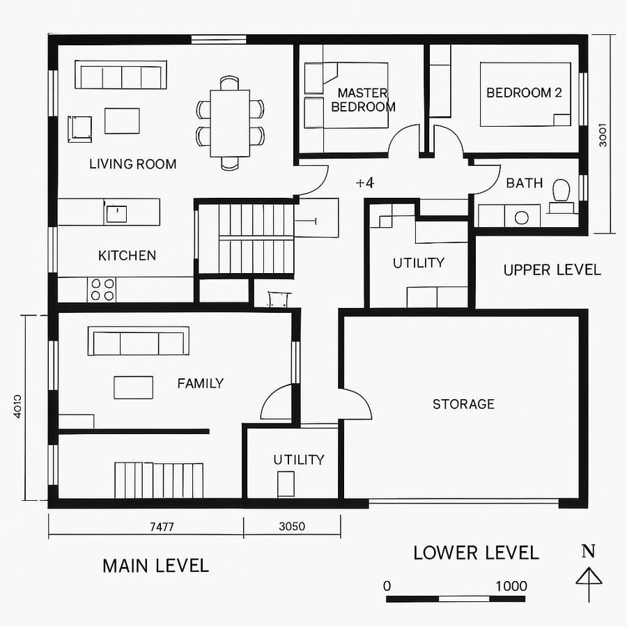 split level house floor plan inspiration 1