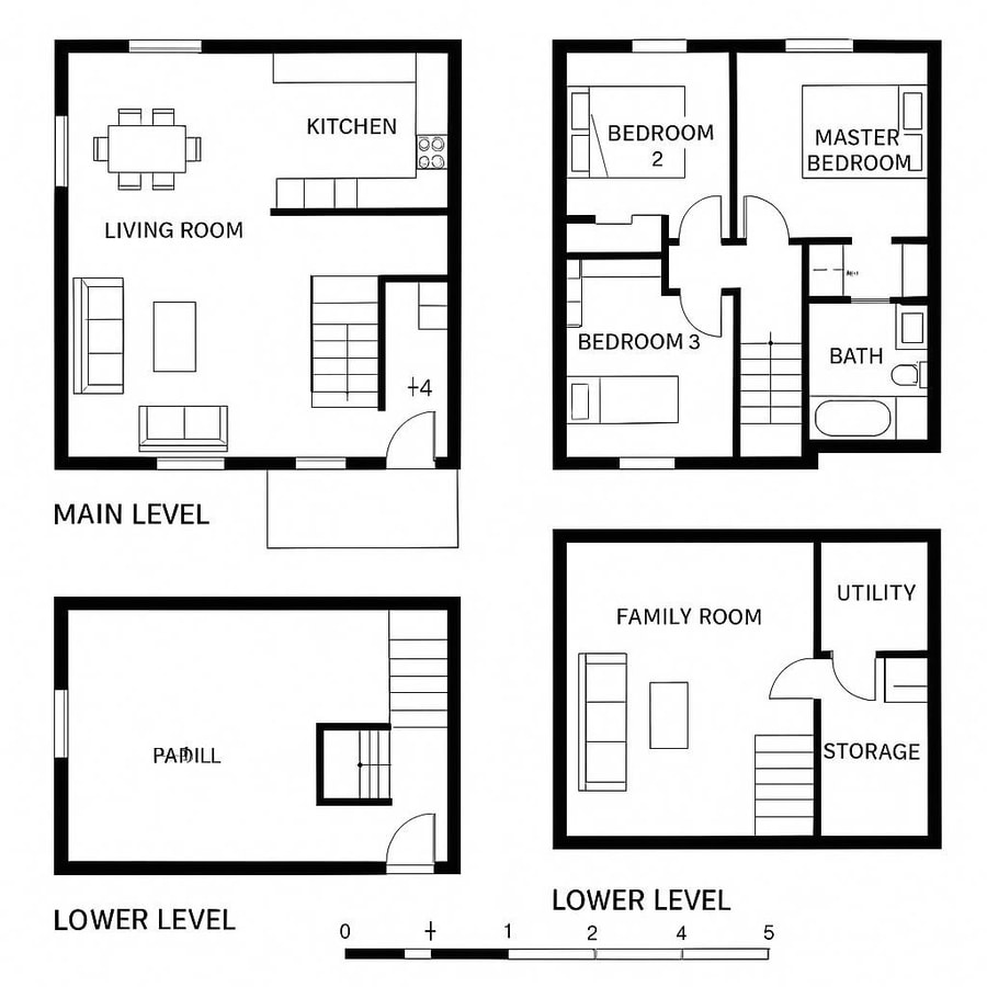 split level house floor plan inspiration 2