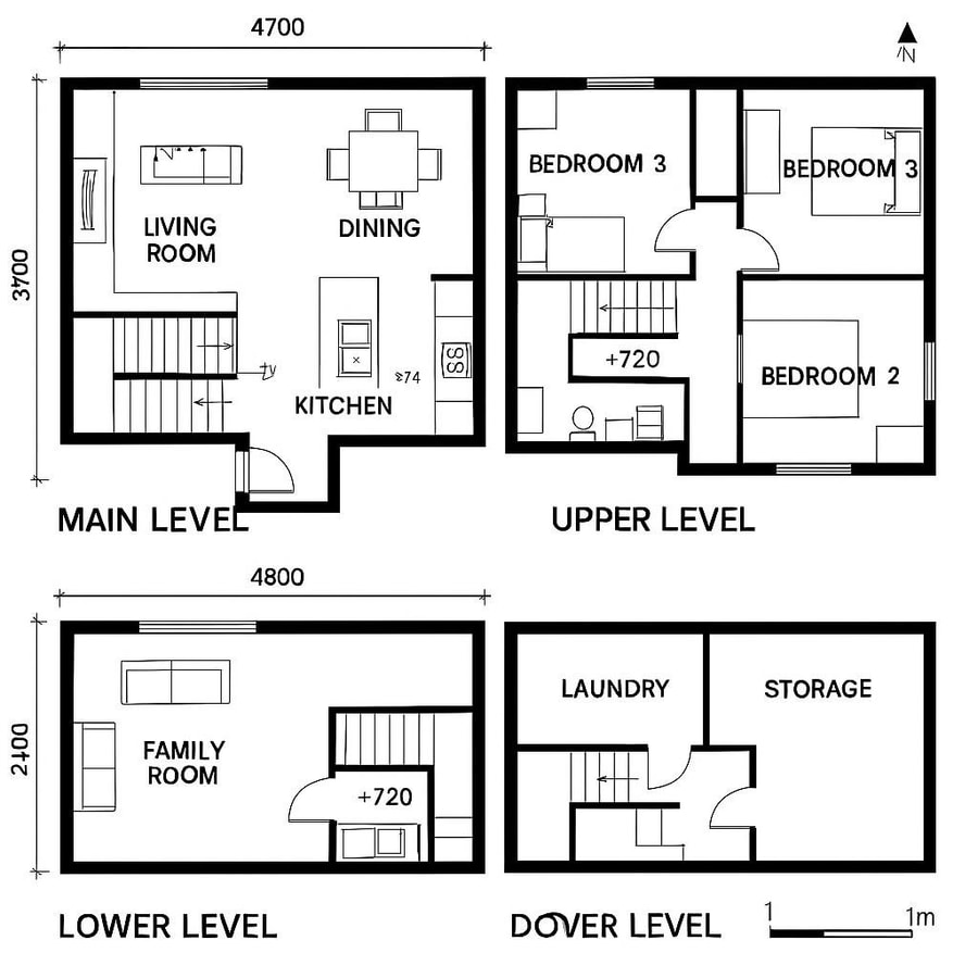 split level house floor plans inspiration 1