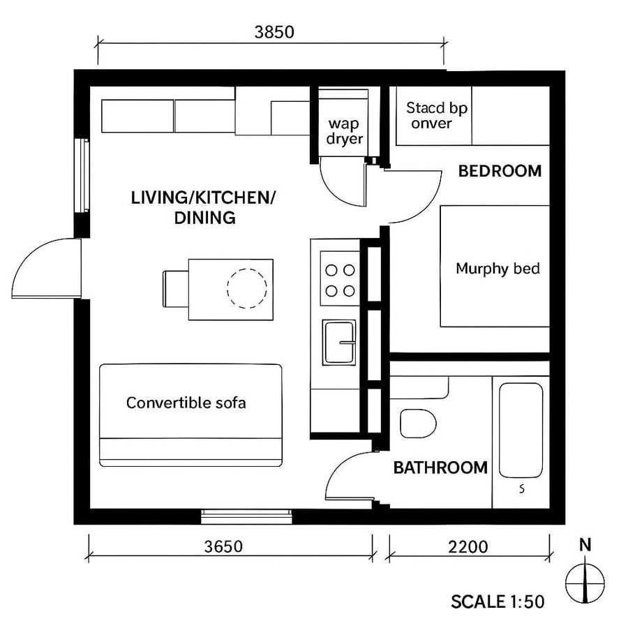 tiny home floor plan