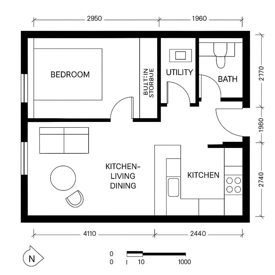 tiny homes floor plan