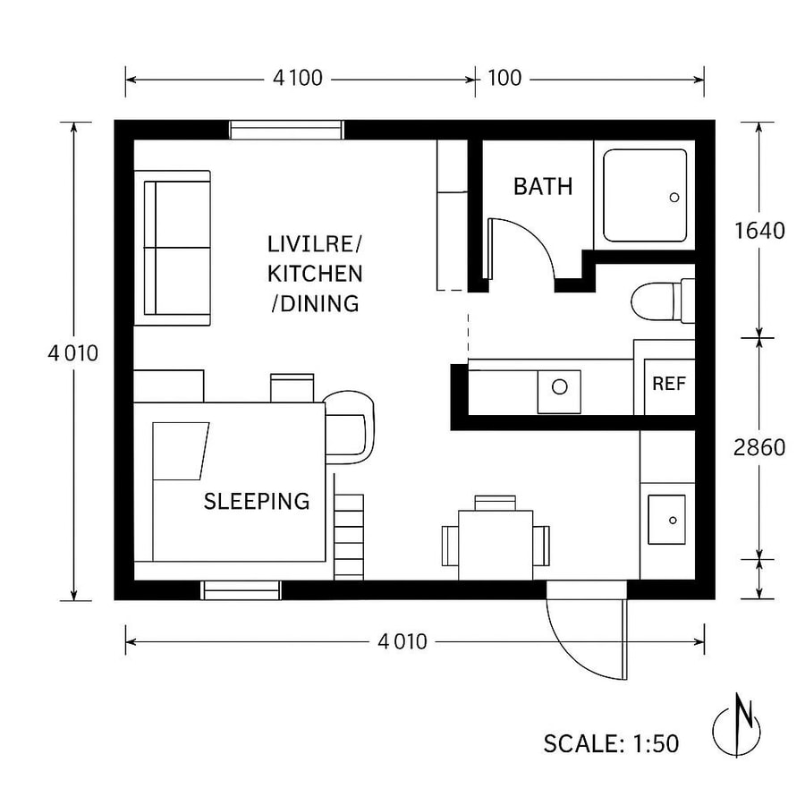 tiny house floor plan