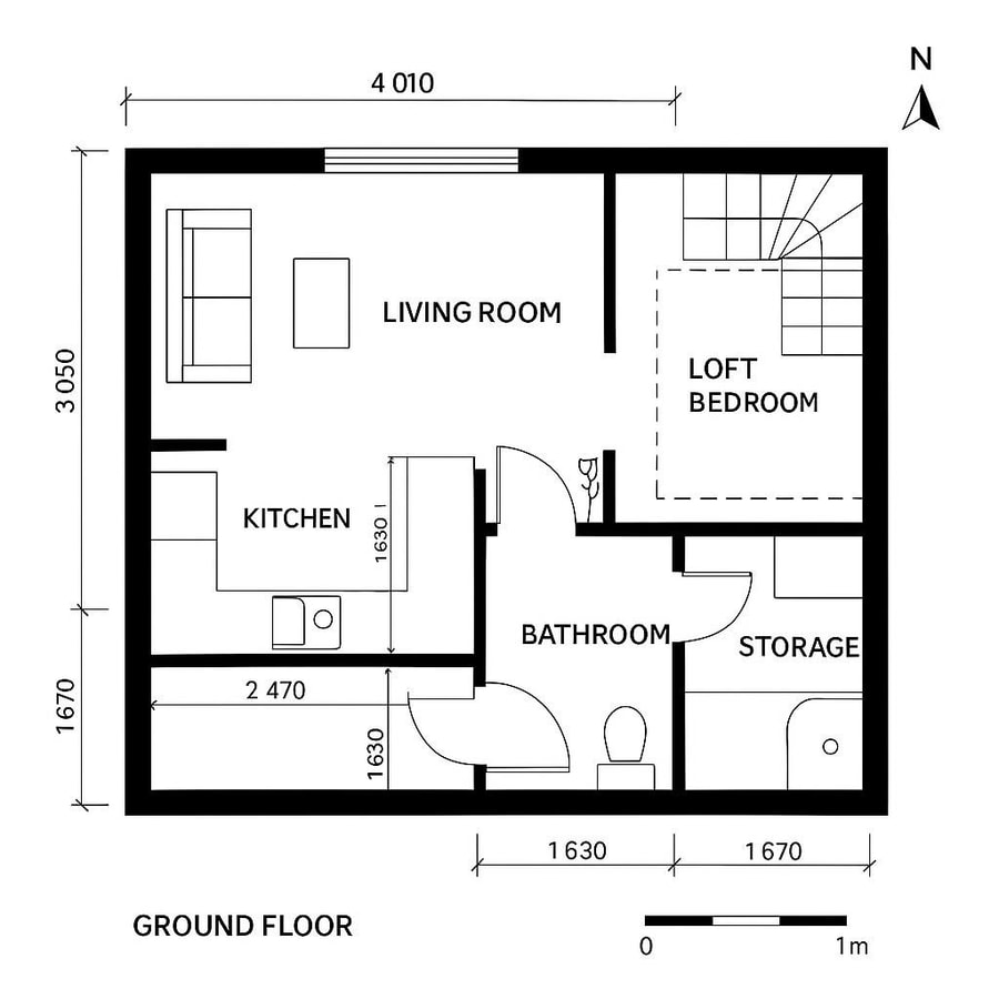 tiny house floor plans with loft