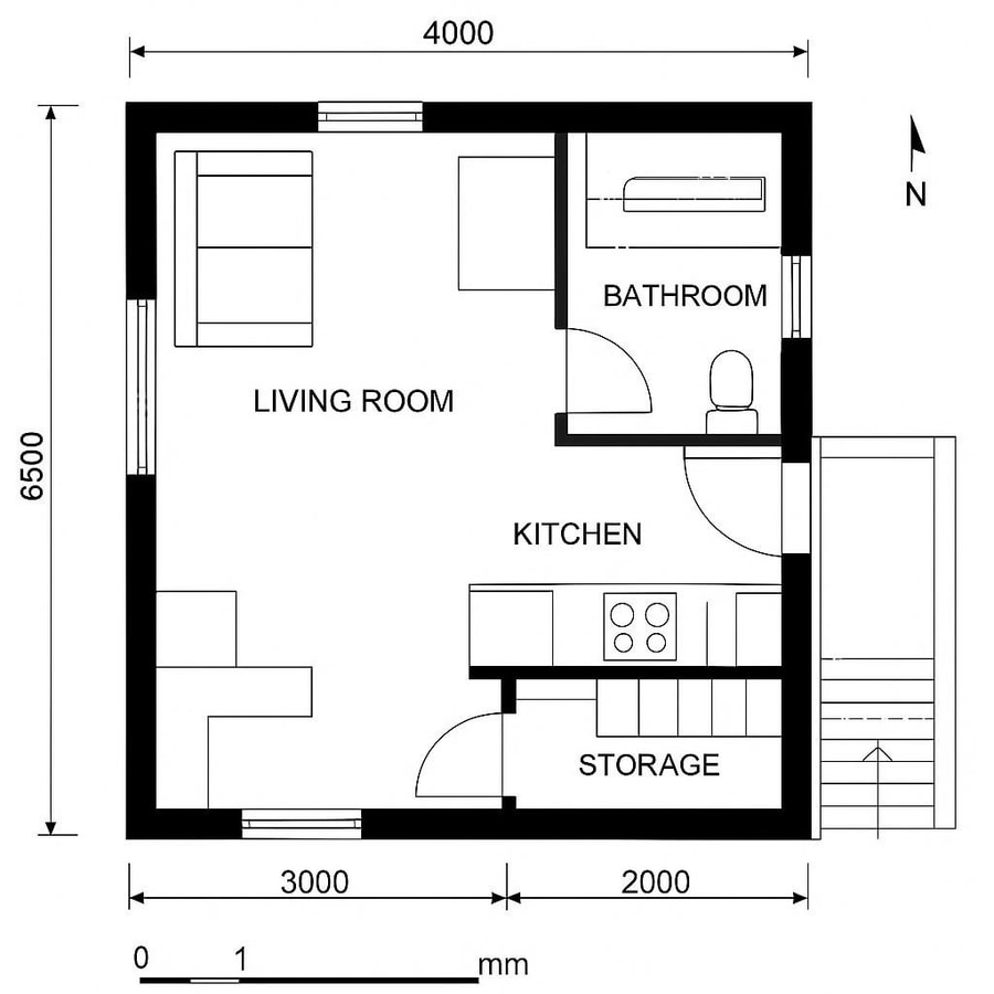 tiny house floor plans with loft inspiration 3
