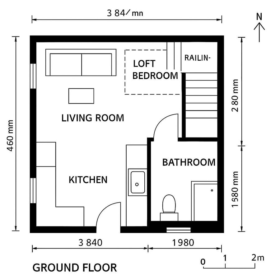tiny house floor plans with loft inspiration 4