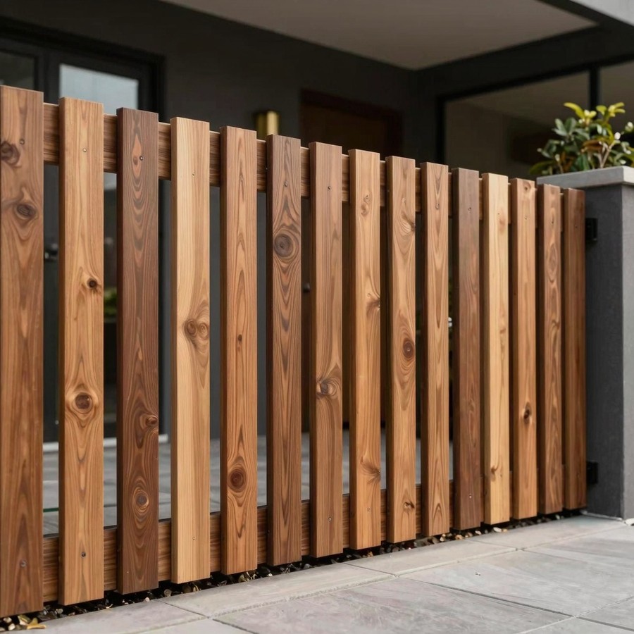 wood fence for privacy inspiration 1