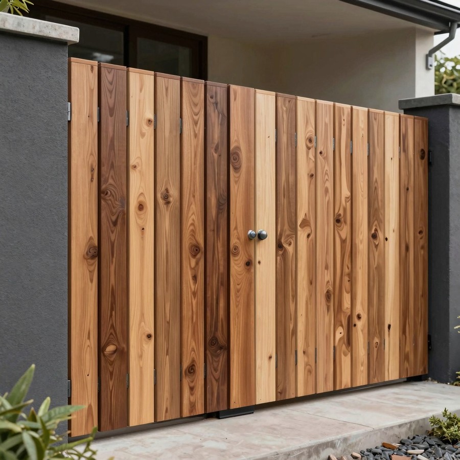 wooden fence styles inspiration 4