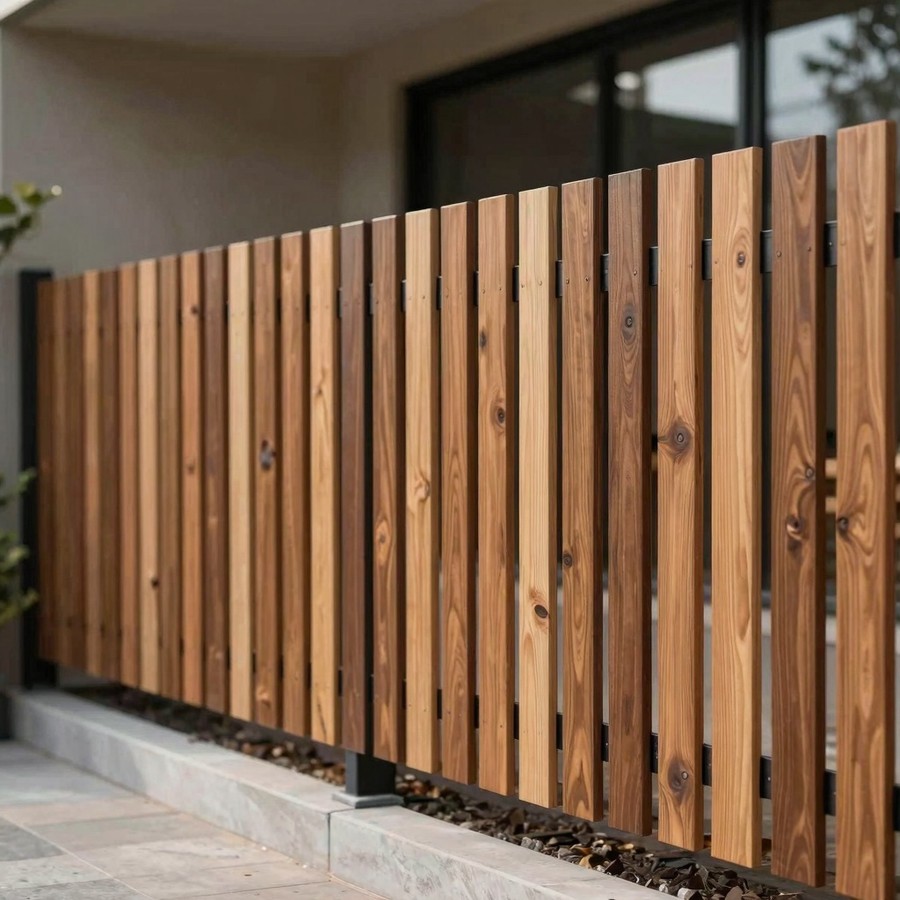 wooden privacy fence inspiration 2