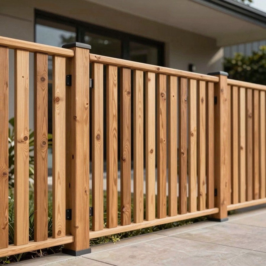 wooden privacy fence inspiration 3