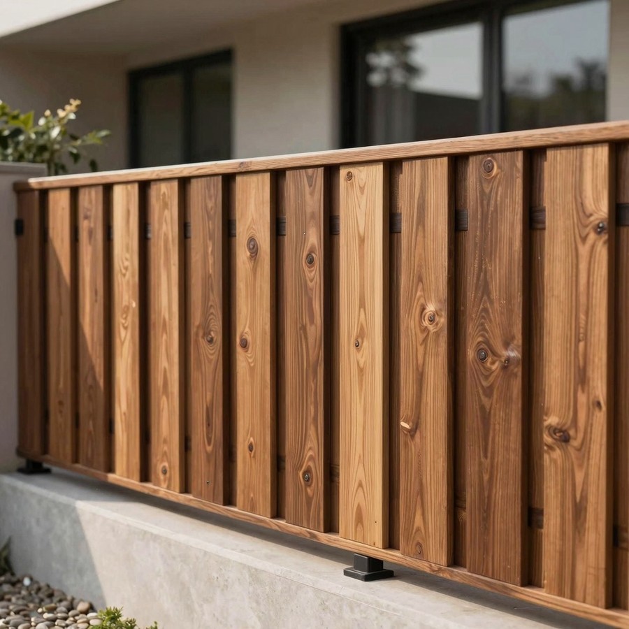 wooden privacy fence inspiration 4