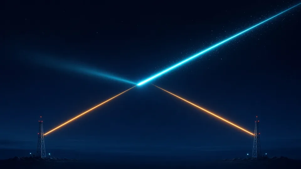 A short trail becomes the reflector.